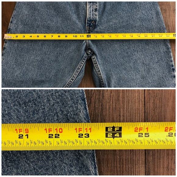 Levi’s VTG 90s 550 Jean High Rise Relaxed Fit Tapered Leg Waist 32 Tag Size 16 L - Picture 12 of 16